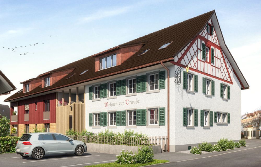 Spezielle Dachwohnung mit grosser Loggia und zusätzlichem grossem Estrich - Bild 1