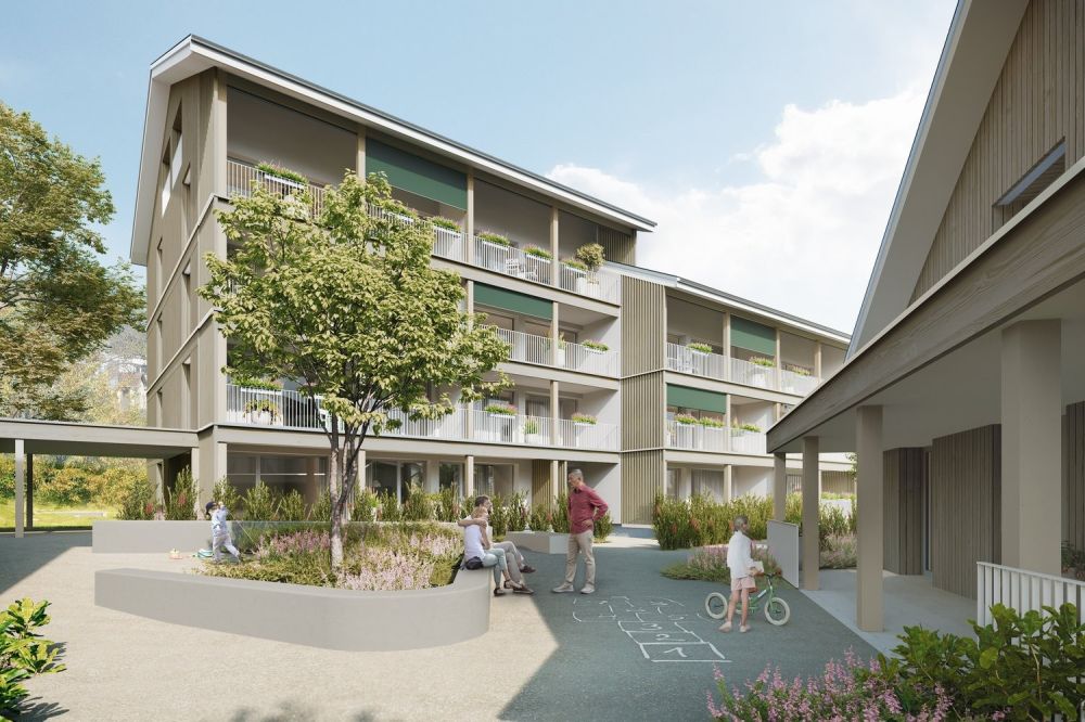 Erstvermietung - 3.5-Zimmer mit grossflächigem Garten - Aussenansicht Eingang