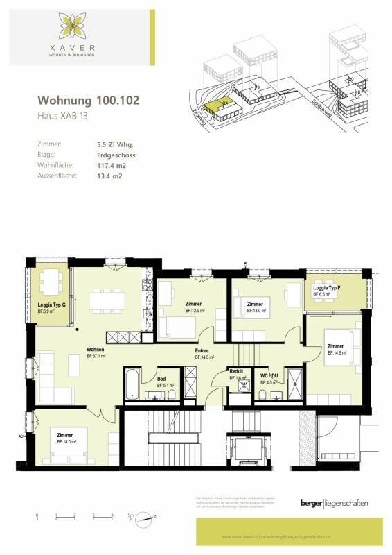 Xaver-Areal, Binningen - moderne 5 1/2-Zimmer-Wohnung - Bild 8