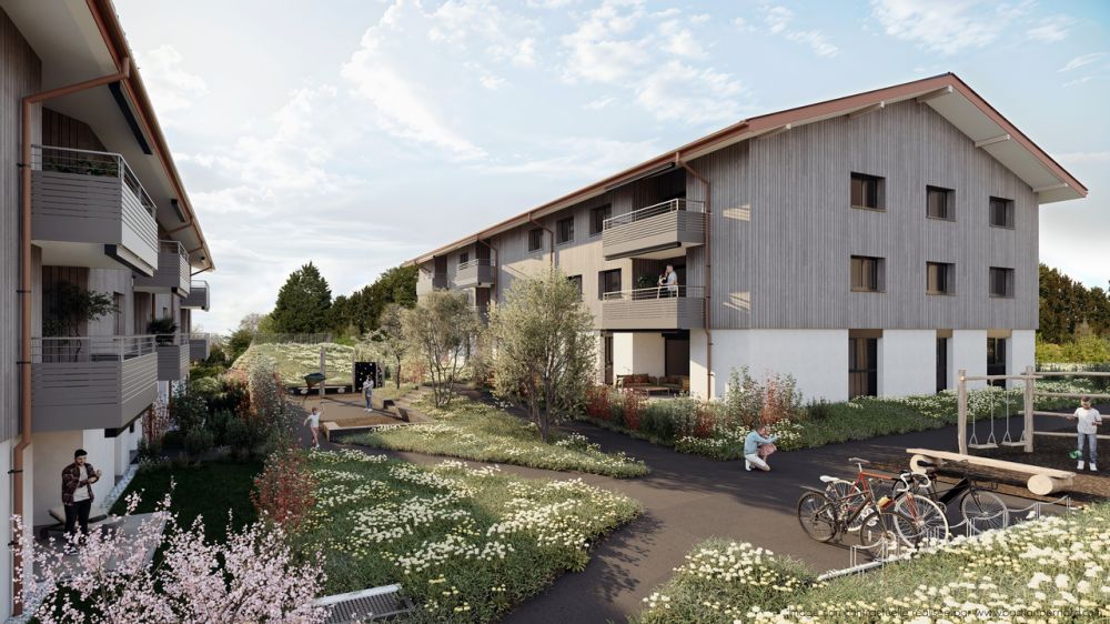 Magnifique appartement neuf de 2,5 pièces dans un cadre verdoyant - Bild 2