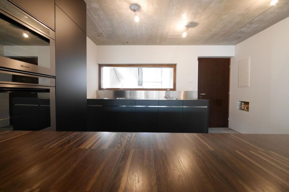 modern appartement Eaux-Vives - kitchen