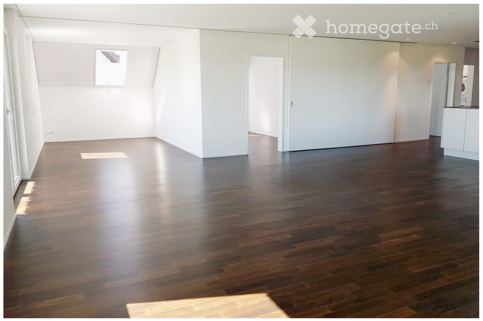 Sehr grosse, exklusive Wohnung mit modernem Einfamilienhaus-Charakter - Grosser, offener Ess- Wohnbereich