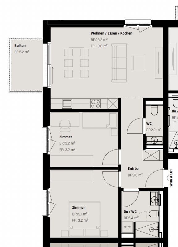NEUBAU: Luxuriöse 3.5-Zimmer Wohnung für Menschen mit Ansprüchen - Bild 10