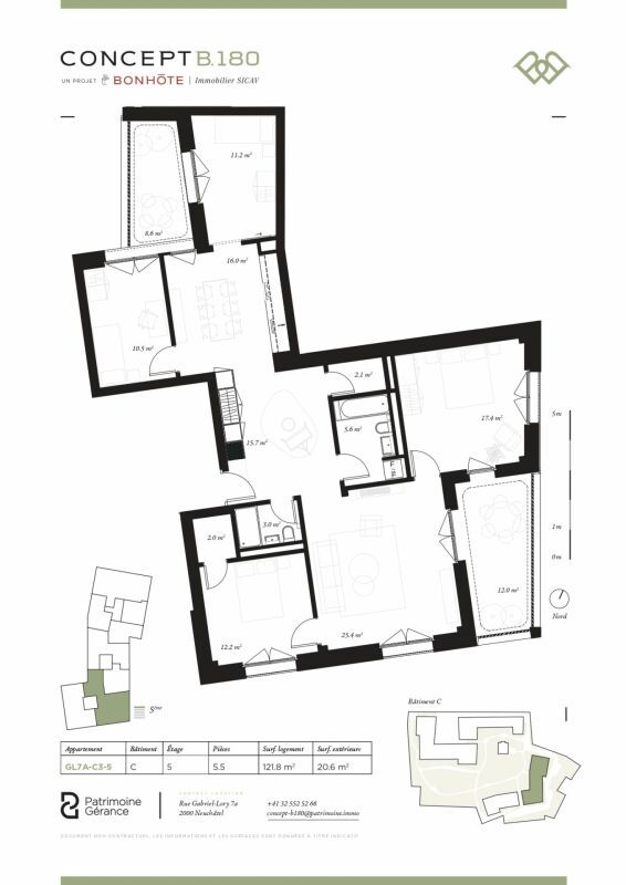Découvrez Concept B.180 à Neuchâtel - Logement de 5.5 pièces - Bild 6