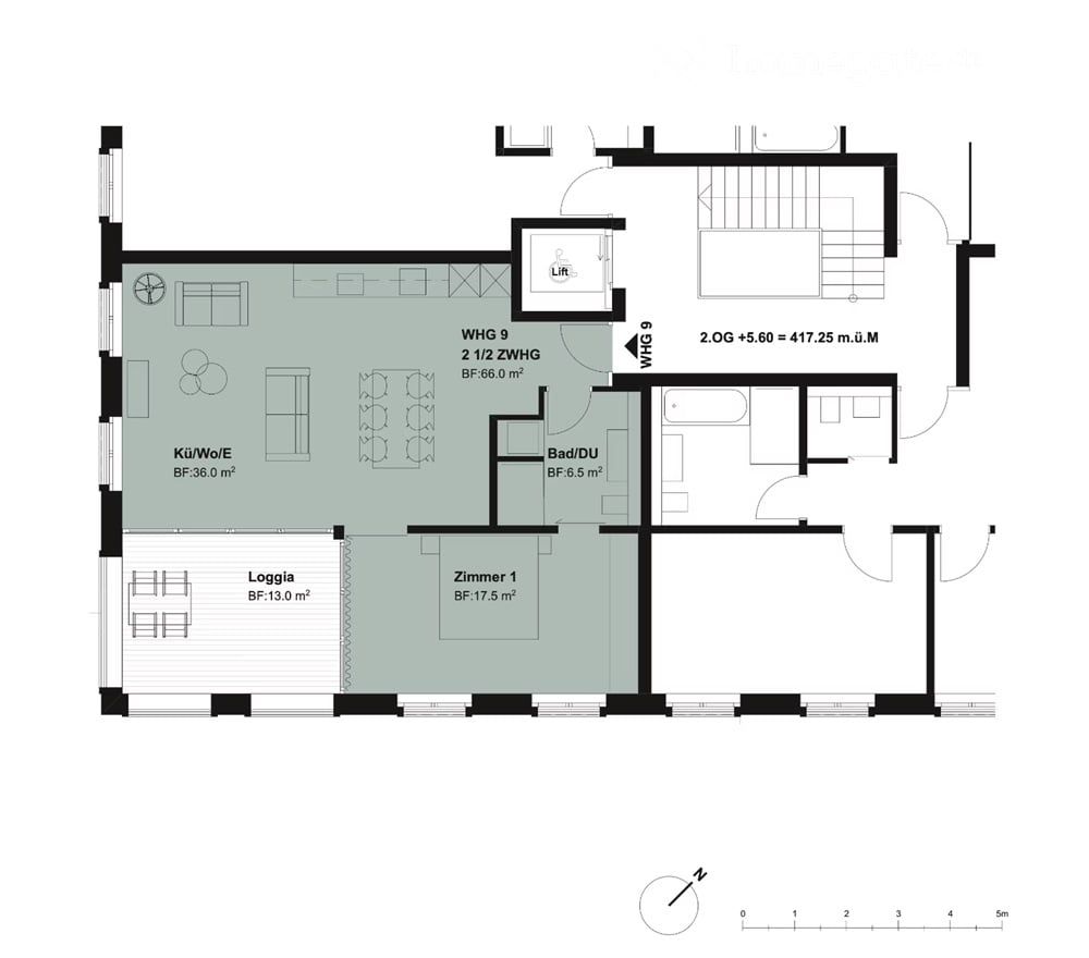 2.5 Zimmer-Neubau-Eigentums-Wohnung an der Seestrasse 23 in Wädenswil - Bild 12