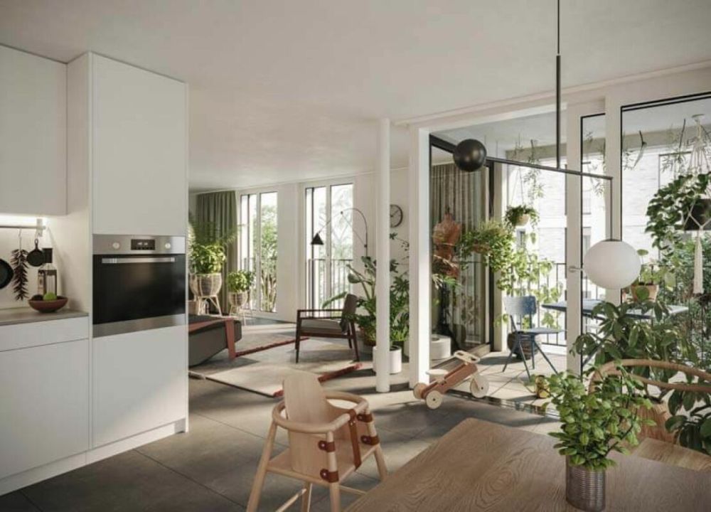 Xaver-Areal, Binningen - moderne 4 1/2-Zimmer-Wohnung im 1.OG - offene Küche - Wohn-/Esszimmer