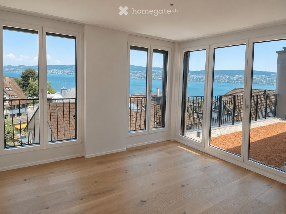 Neubau/Erstvermietung, Traumhafte Attikawohnung mit Seepanorama am Zürichsee - Bild 7