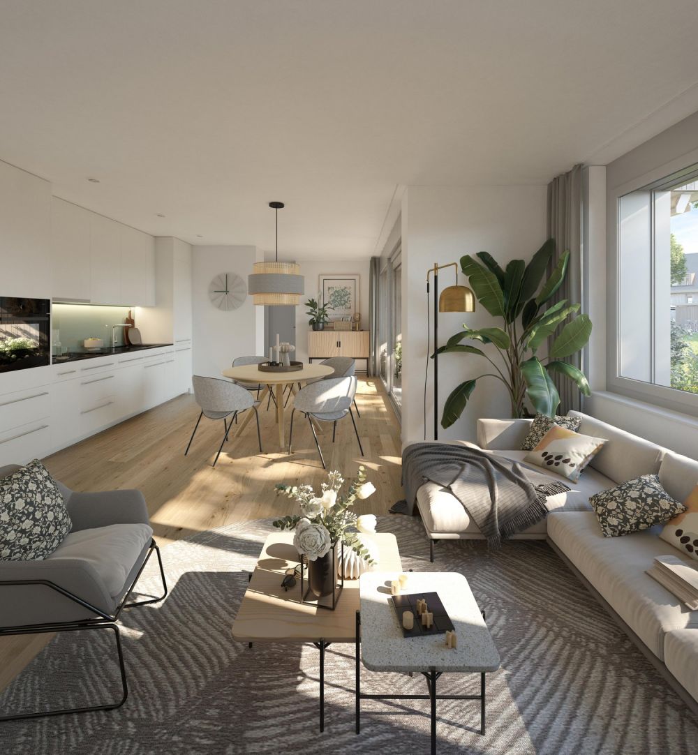 3.5 Zimmerwohnung in Worben - Bild 1