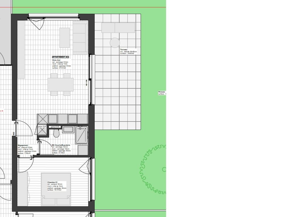 À louer – Magnifique appartement 2.5 pièces NEUF - 122 m2 pelouse et terrasse 19m2 à Chalais - Bild 3
