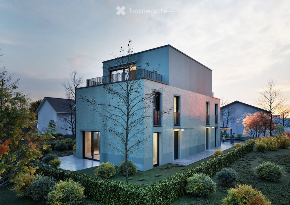 Modernes 5.5-Zimmer-Doppelhaus mit Attika-Terrasse und Garten – Neubau in Oftringen - Bild 2