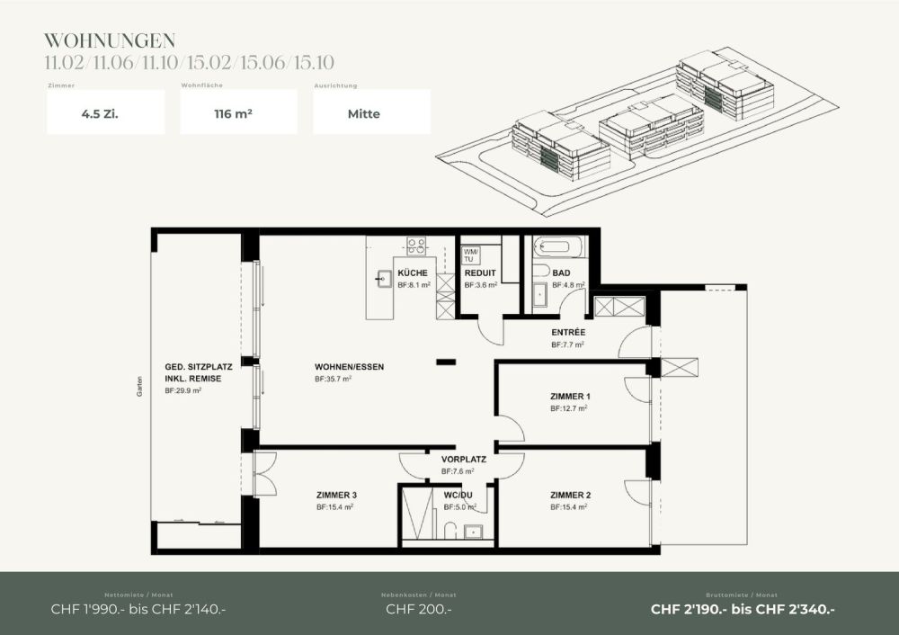 Ihr neues Zuhause in Niederuzwil - 4.5-Zimmer-Neubauwohnungen - Bild 4
