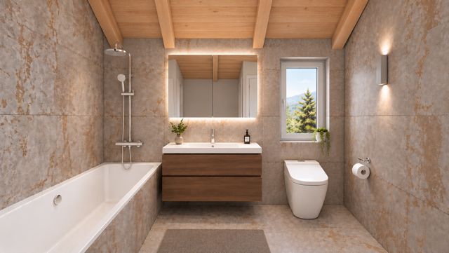 À louer à Choëx - Deux villas jumelles neuves de haut standing avec terrasses et jardin privatif - Maison 6.5 pièces - image - 5