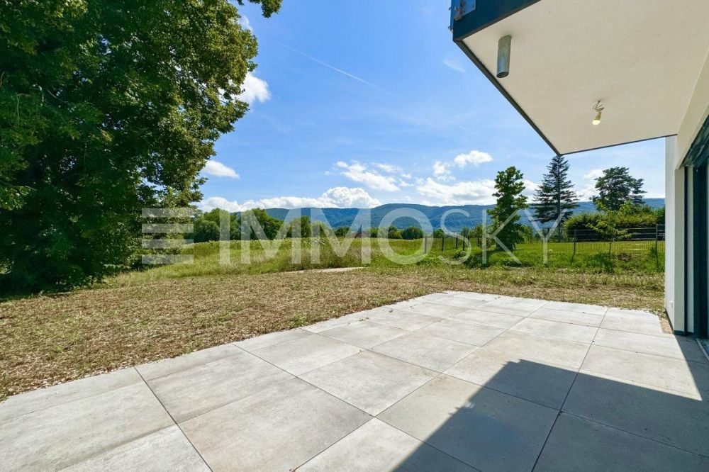 À louer à Courtételle  Élégante villa neuve avec jardin - Terrasse et jardin sans vis-à-vis