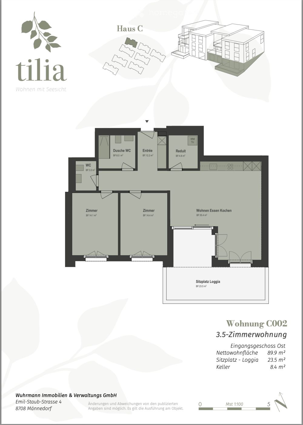 Neubau 3.5-Zimmer-Wohnung in ruhiger Lage - Bild 4