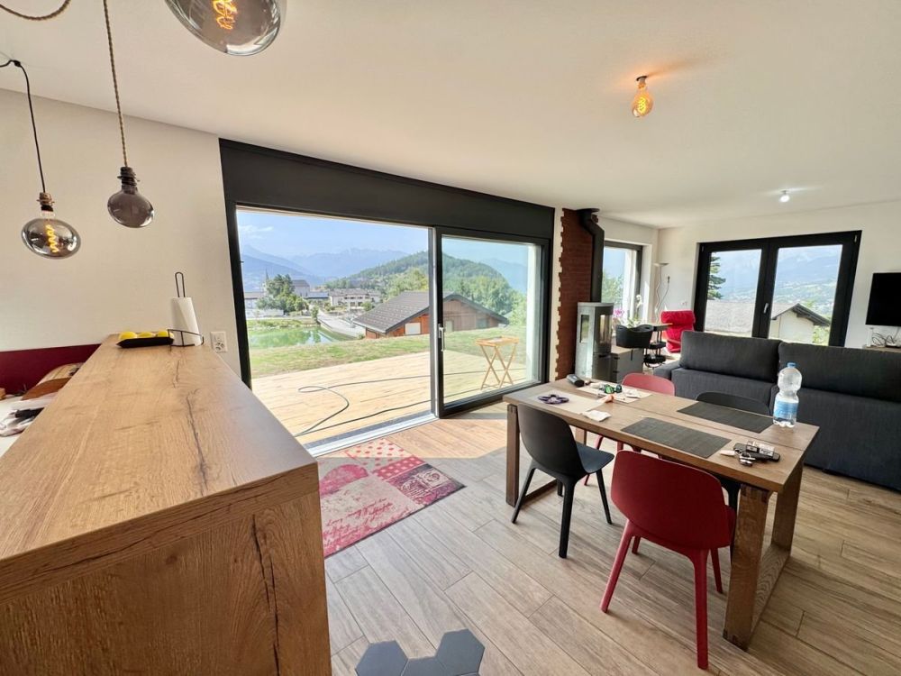 Maison neuve à Lens avec jardin et vue panoramique sur les montagnes et le lac - Bild 2