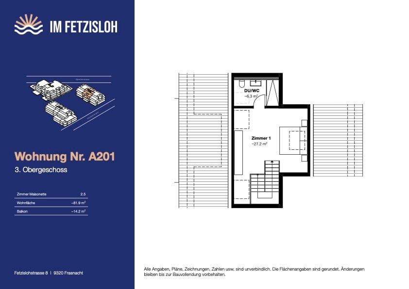 Charmante 2.5 Zimmer-Neubauwohnung - Bild 7