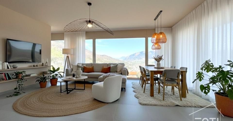 Villa individuelle NEUVE de 4,5 pièces avec belle vue sur la plaine. - Maison terrasse 4.5 pièces - image - 12