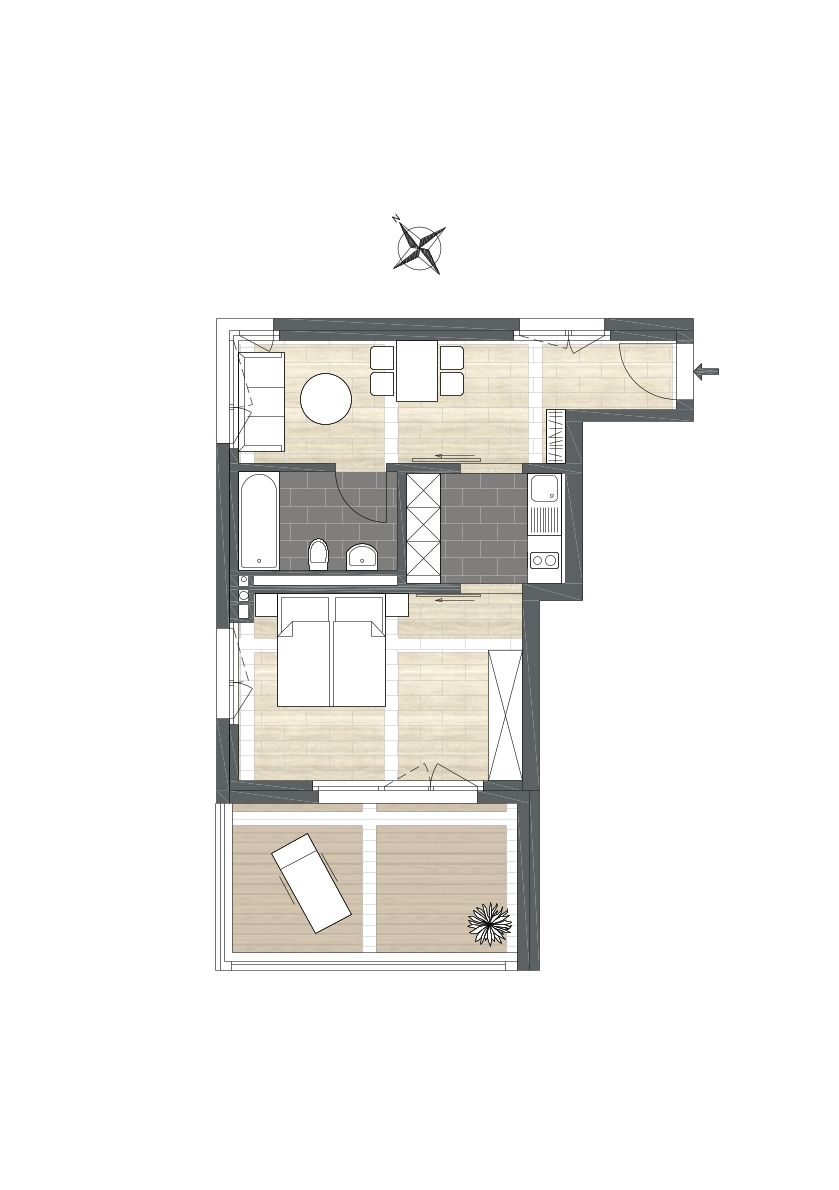 Neubau: 2-Zimmer-Attika-Wohnung / Atelier an sonniger, zentraler Lage in Uster - Bild 7