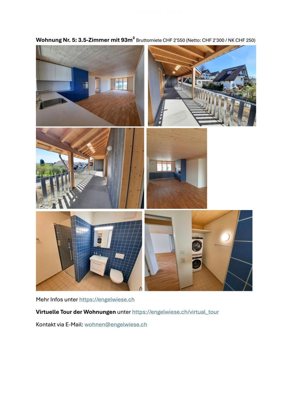 Individuelle und grosszügige Wohnung mit sonnigem und ruhigem Balkon / Zugang über Laubengang 1. OG - Bild 3