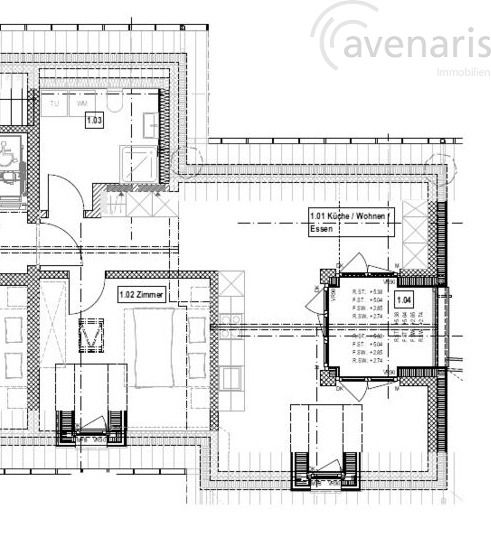 2.5 Zimmer Wohnung im Herzen von Magden - Grundriss