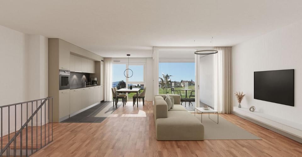 Duplex de 3.5 pièces neuf | Gare Velâdzo | Châtel-St-Denis - Duplex 3 pièces - image - 1