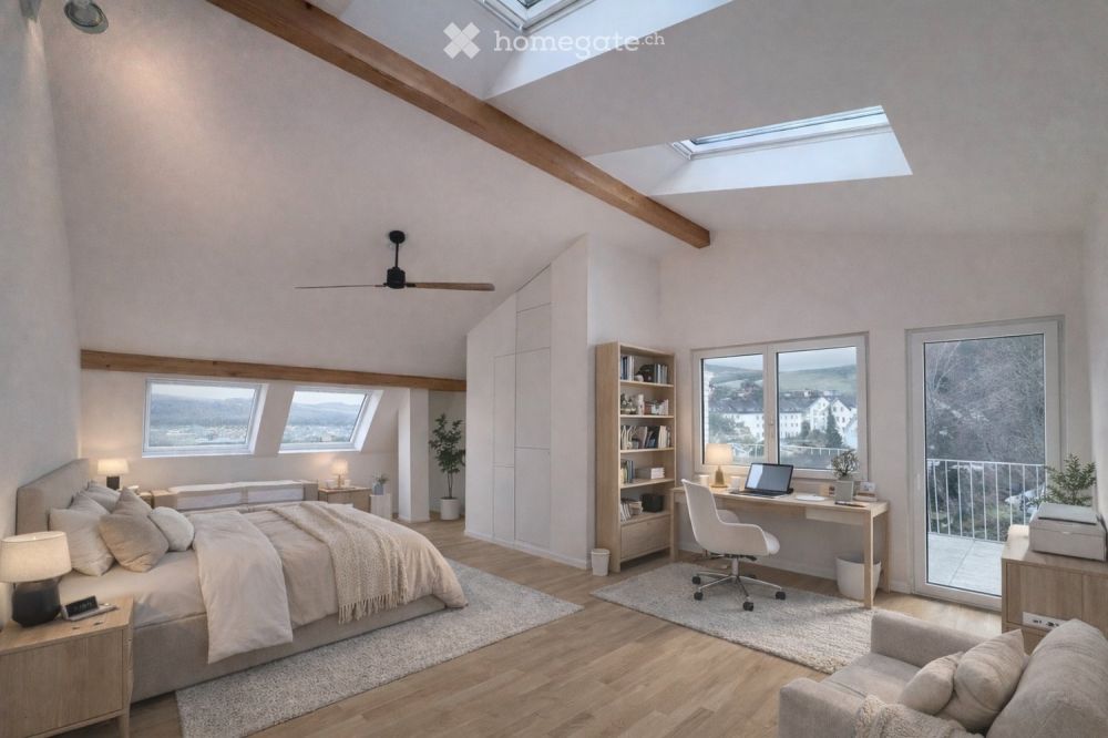 Loftartige 2.5-Zi-Dachw. 105 m² mit Balkon & Sonnenterrasse - Bild 2
