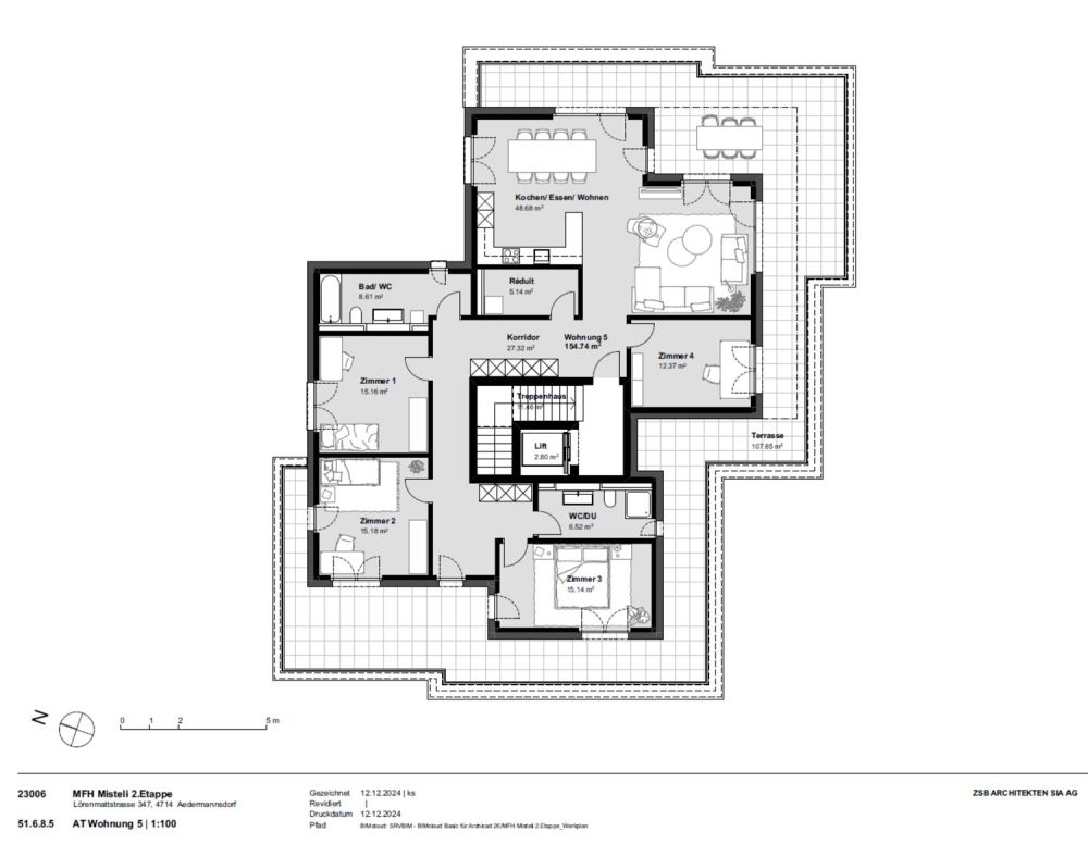 Traumhafte 5.5-Zimmer-Attika im Neubau – Aedermannsdorf - Bild 11