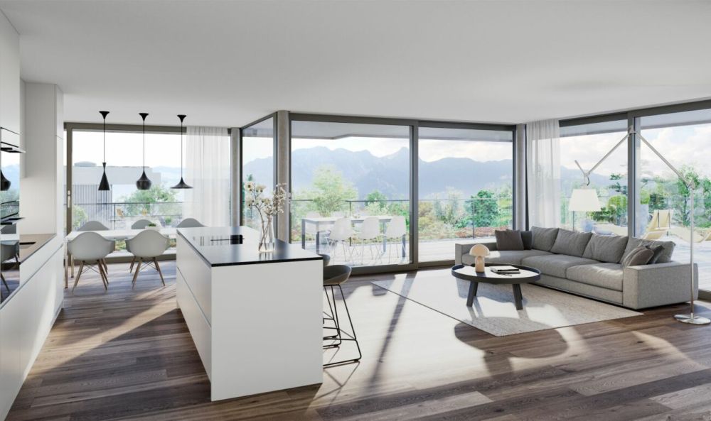 Neubau 4½-Zi-Erdgeschoss-Wohnung in Hilterfingen am Thunersee - Bild 1