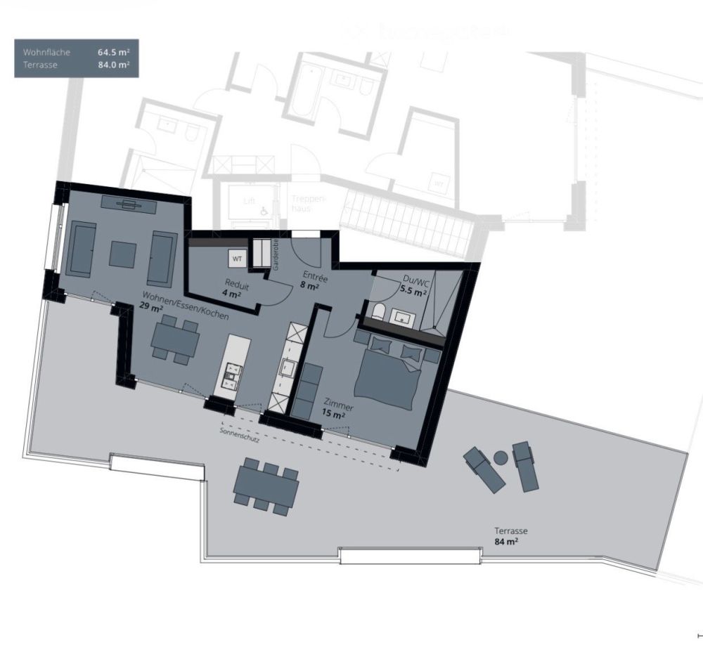 Moderne 2.5-Zimmer-Attikawohnung im Neubau - Bild 8