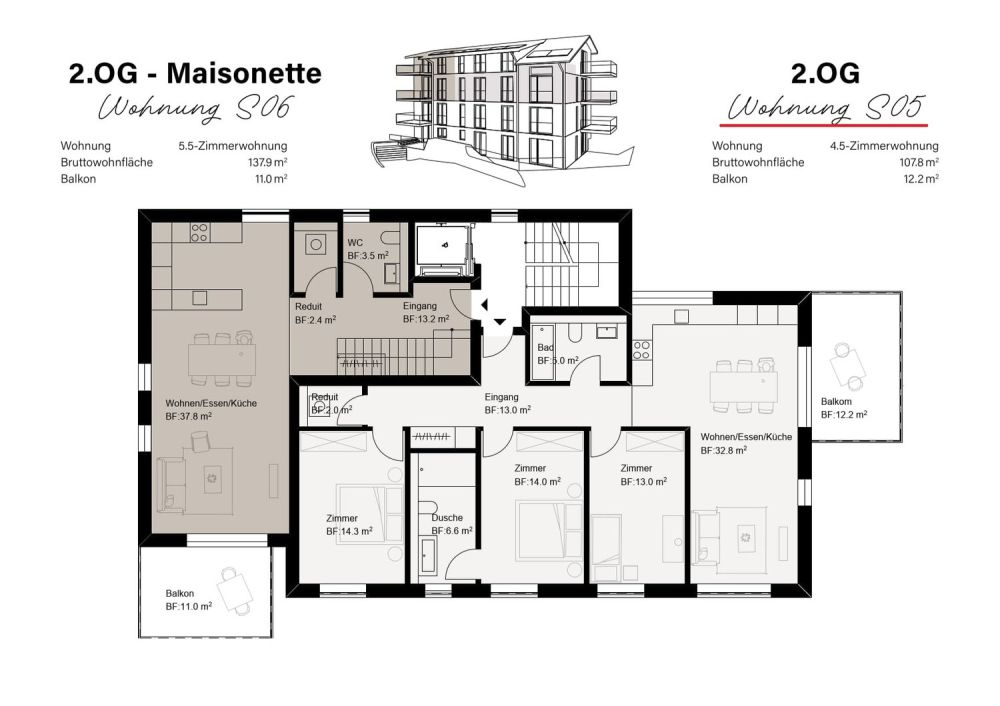 NEUBAU - geräumige 4.5-Zimmerwohnung - Bild 1