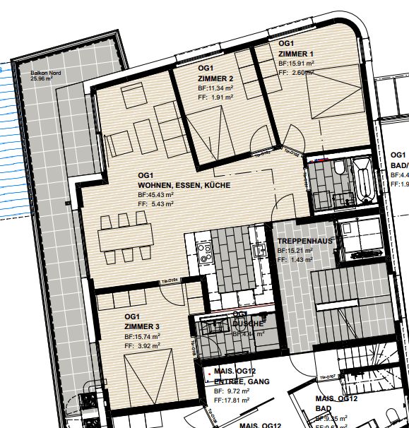 Moderne 4.5-Zimmer-Neubauwohnung in Lachen SZ - Bild 5