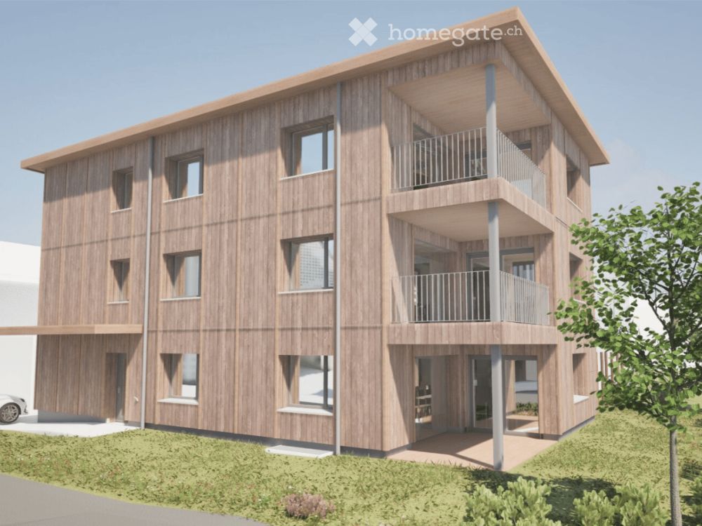 Erstvermietung von zwei Neubau-Wohnungen in Thun in einem modernen Holzhaus - Bild 1