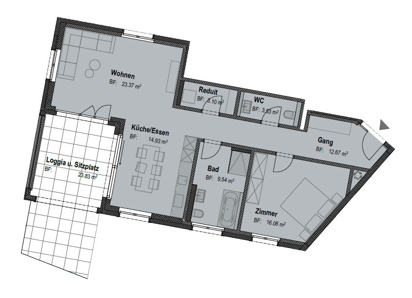 Neubau-Erstvermietung | Moderne 2.5 Zimmerwohnung mit Gartensitzplatz - Bild 7