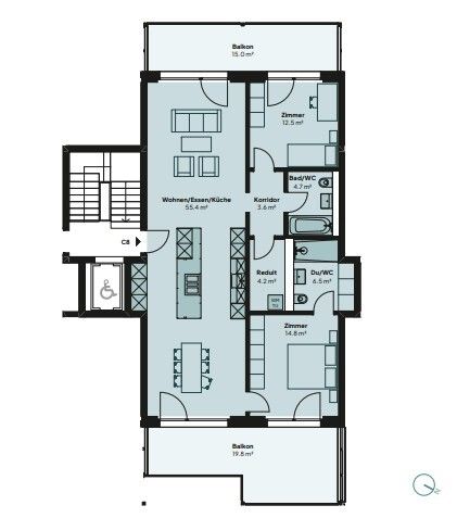 3.5-Zi-Seesicht-Neubau: Rent your Style! - Grundriss