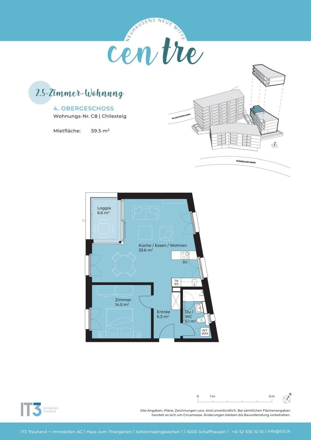 Moderne 2.5-ZWG im Herzen von Neuhausen! - Bild 13