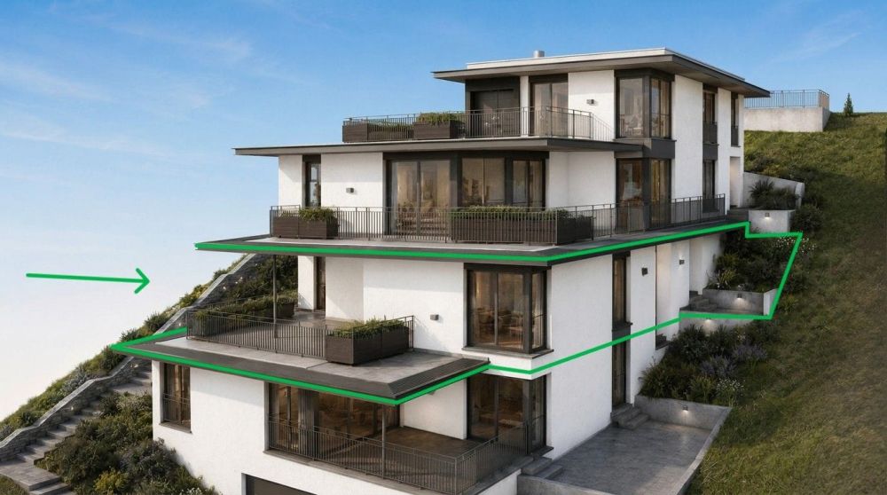 Erstbezug in Beringen: 4.5-Zimmer-Terrassenwohnung mit 80 m² Terrasse und Weitsicht - Bild 3