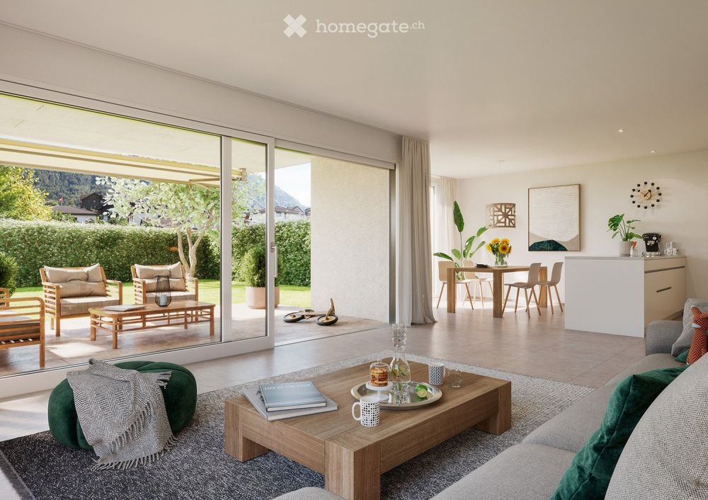 Moderne 3.5-Zimmer-Neubau-Wohnung mit Bergblick in Schübelbach - Bild 2