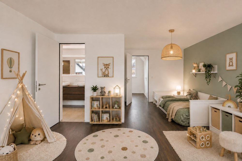 Ein aussergewöhnliches Zuhause mit viel Raum zum Leben - KI-generierte Visualisierung