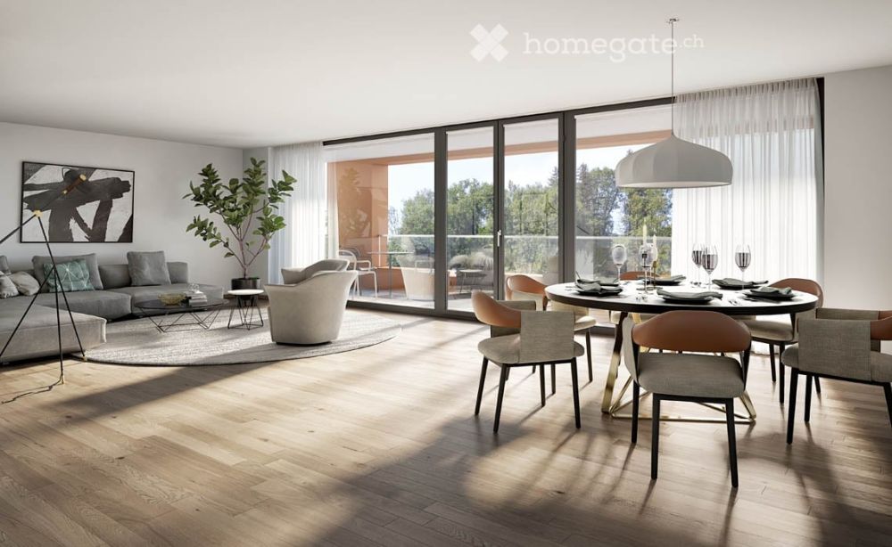 ERSTBEZUG - Wohnen direkt an der Töss - Moderne 3.5-Zimmer Neubau Wohnung mit Flussblick - Bild 2