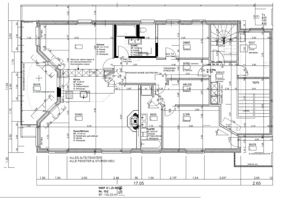 4.5-Zimmerwohnung im 1. Obergeschoss – Erstvermietung nach Sanierung - Bild 3
