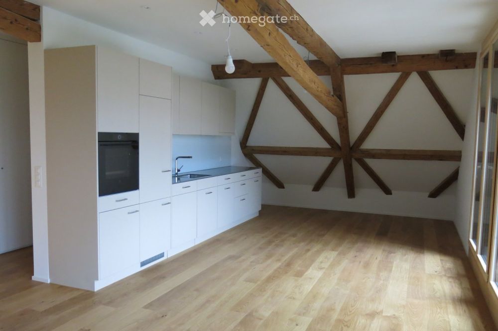 Moderne 2.5-Zimmer-Neubau-Loft-Wohnung mit Balkon und schöner Aussicht ins Grüne in Nänikon, Uster - Bild 1