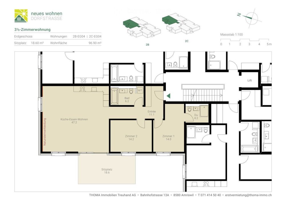 Moderne EG 3.5 Zimmerwohnung in Thundorf – wir suchen Nachmieter ab 1. März 2026 - Bild 9