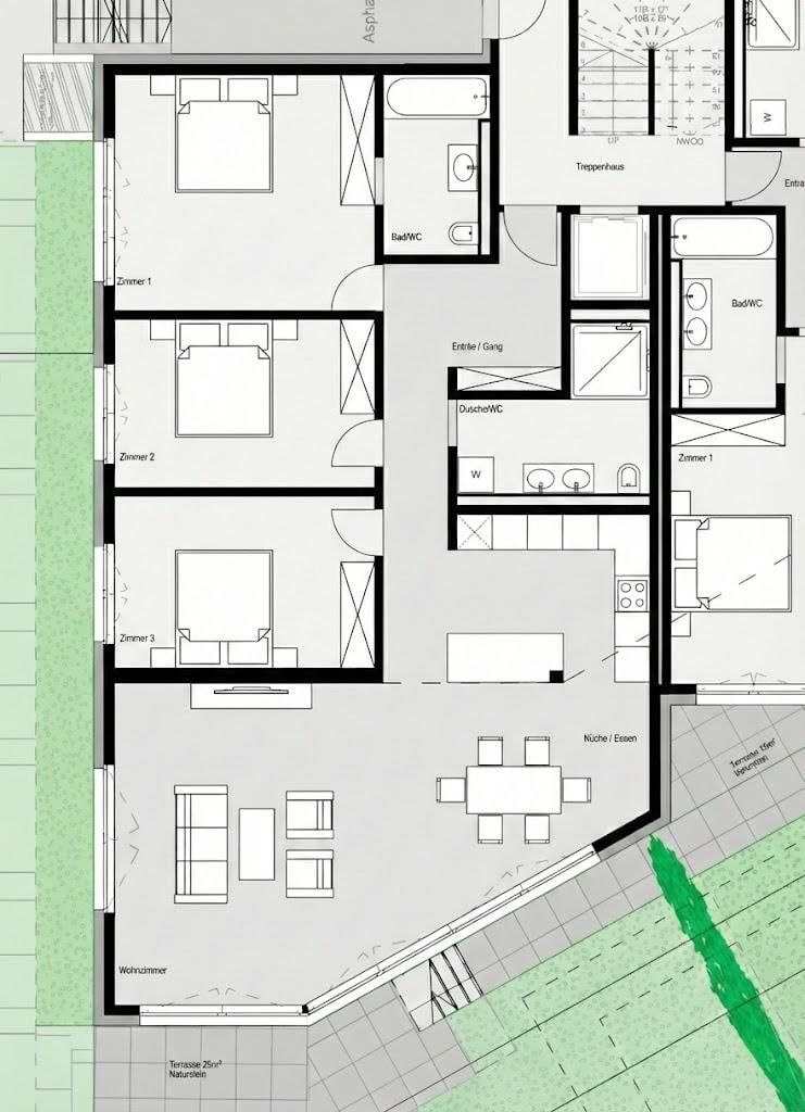 Neubau: 4.5-Zimmer-Hochparterrewohnung (NWF 123 m²) mit Privatgarten - Bild 4