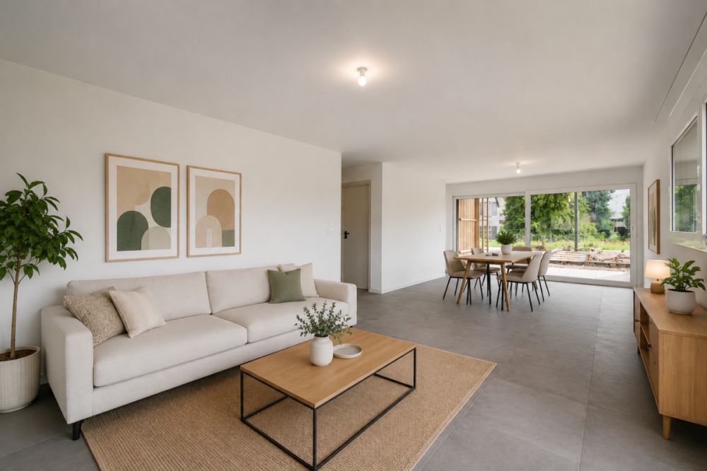 Premier loyer offert !  Appartement 3,5 pièces au rez-de-chaussée à Siselen - Bild 1