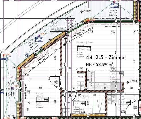 Schöne 2.5 Zimmer-Wohnung in Sargans zu vermieten! - Grundriss