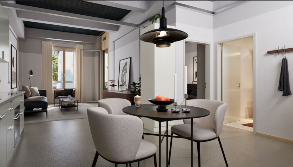 Gemütliche 1.5-Zimmer-Wohnung mit Geschichte - Wohnung W 0 09