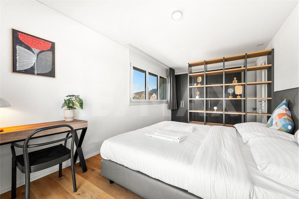 Magnifique attique meublé de 2,5 pièces avec terrasse de 65 m² à Avenches - Bild 5