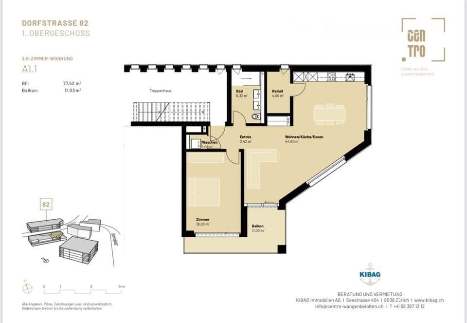 Helle moderne Wohnung an zentraler Lage - Bild 1