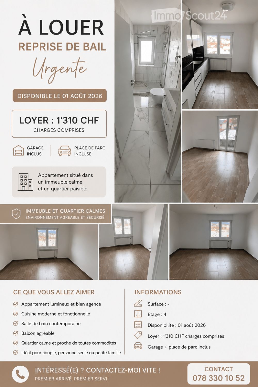Appartement in Tavannes - Bild 1