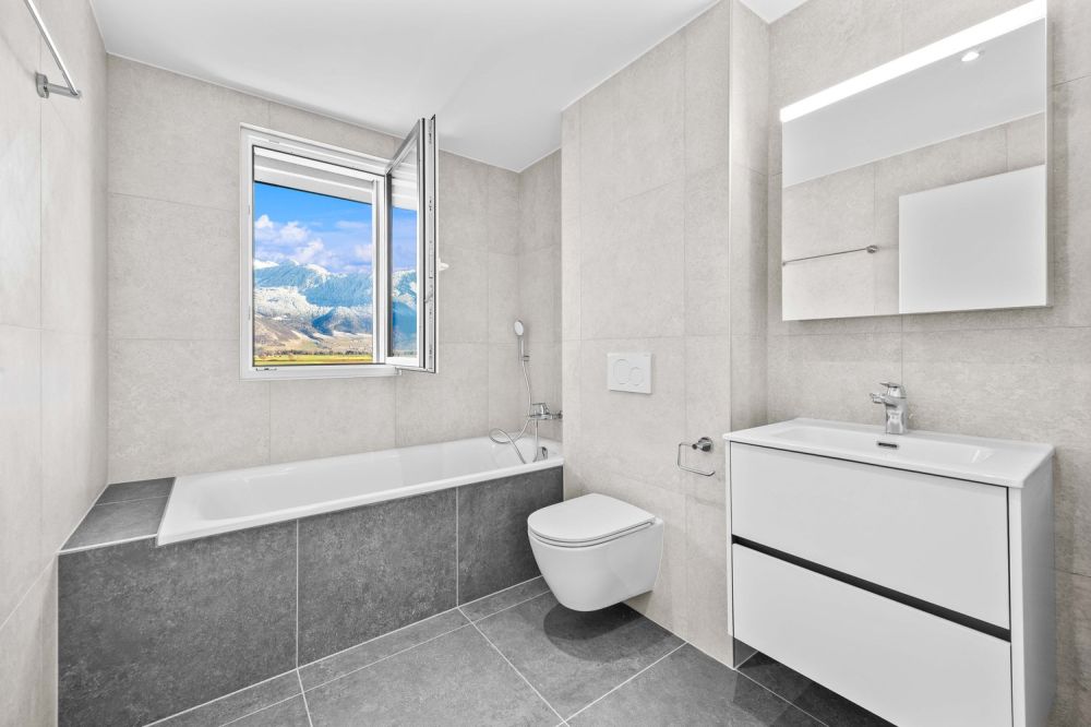 Sublime appartement NEUF de 3,5 pièces au rez avec jardin à louer à Vionnaz (2 places int.) - Bild 12